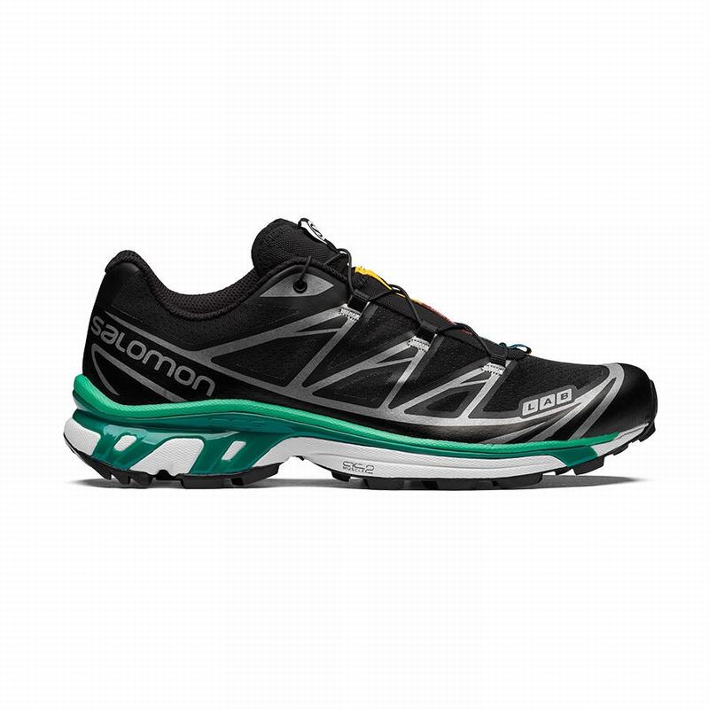 SALOMON UK XT-6 - Mens Trail Running Shoes Black/White,RMQX60541